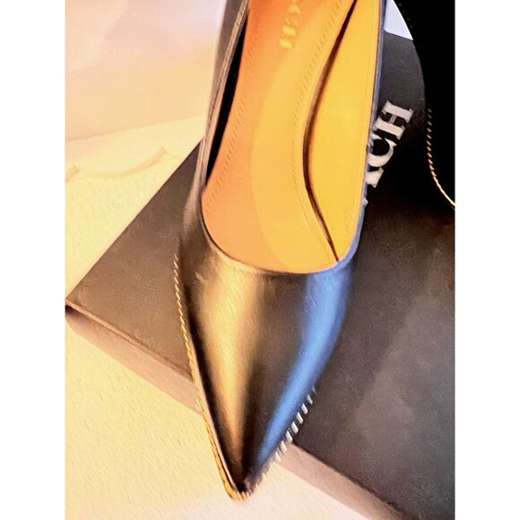 NEW IN BOX Coach Waverly Leather Pump size 11B Womens Shoes Black Bead Chain NIB - Picture 4 of 11